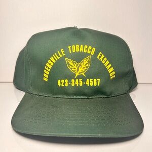 Green Vintage Rogersville Tobacco Exchange Hat